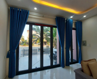 Màn cửa vải cao cấp cho nhà phố tại Tân Uyên - Bình Dương 