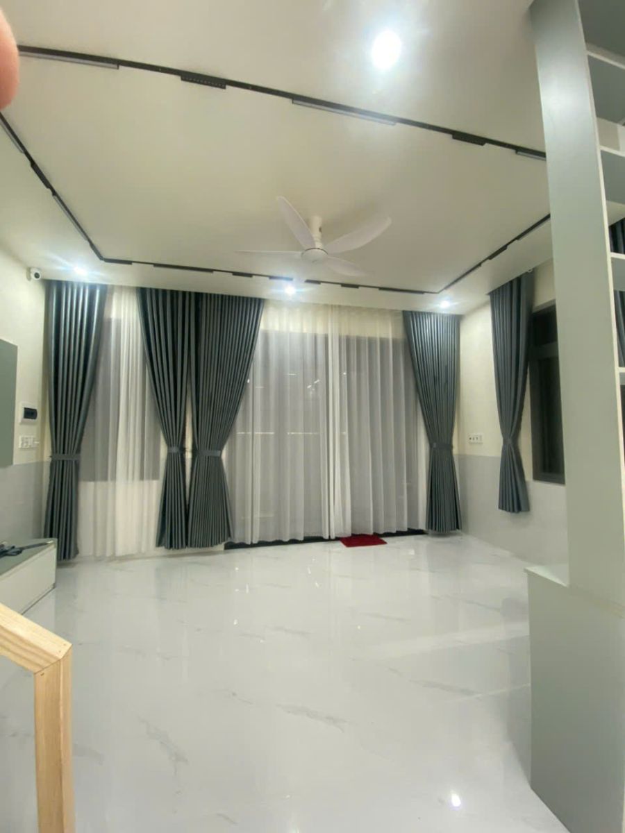 Màn vải đẹp chống nắng 2 lớp