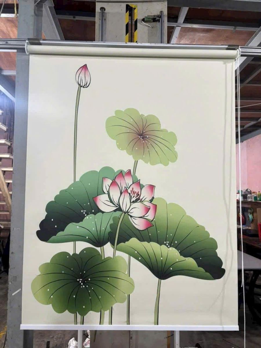 Màn sáo cuốn tranh 3D