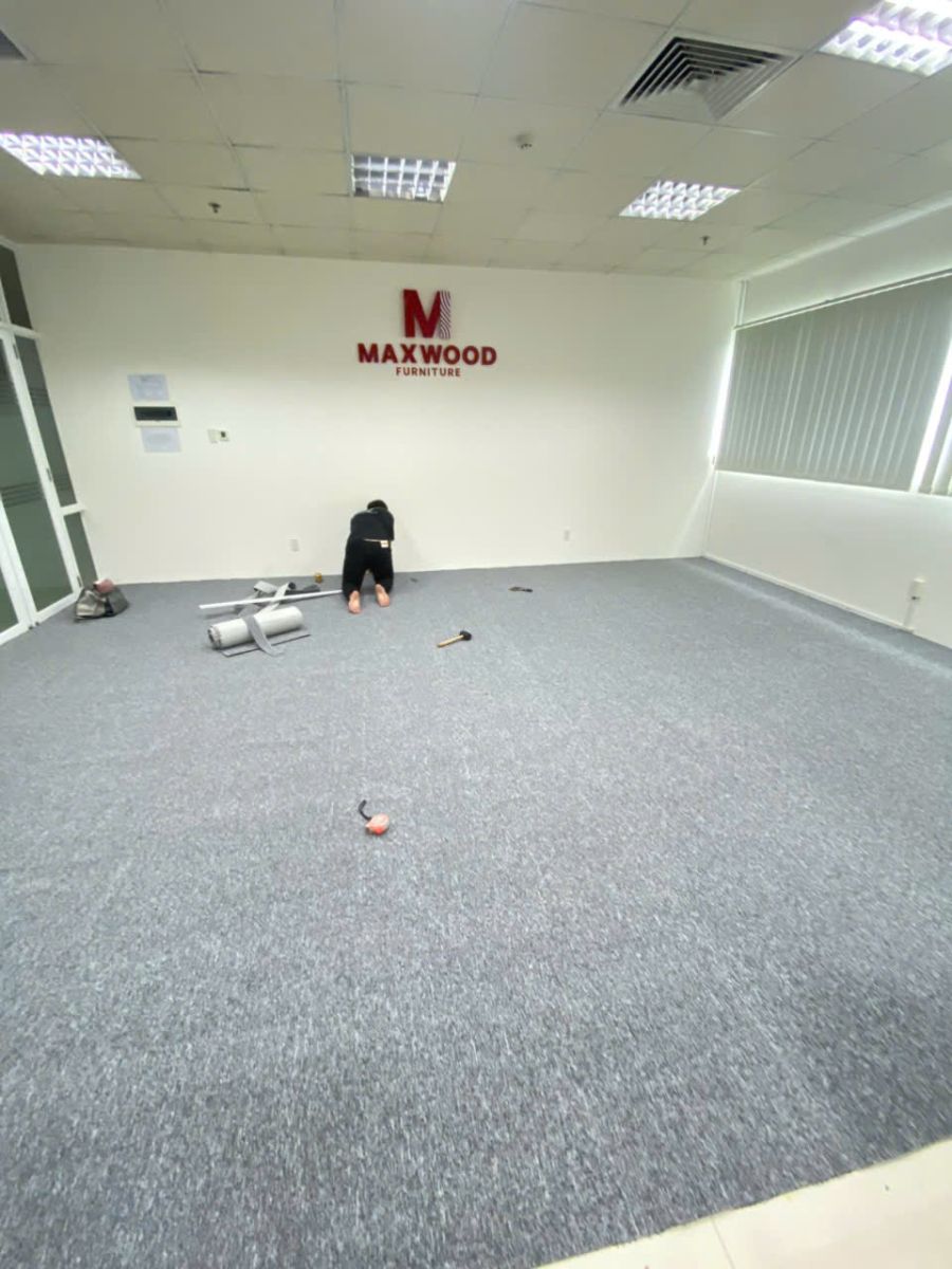 thi công thảm văn phòng ở Thủ Dầu Một