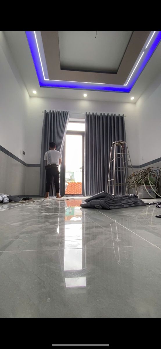  thi công lắp ráp màn vải tại Tân Đông Hiệp