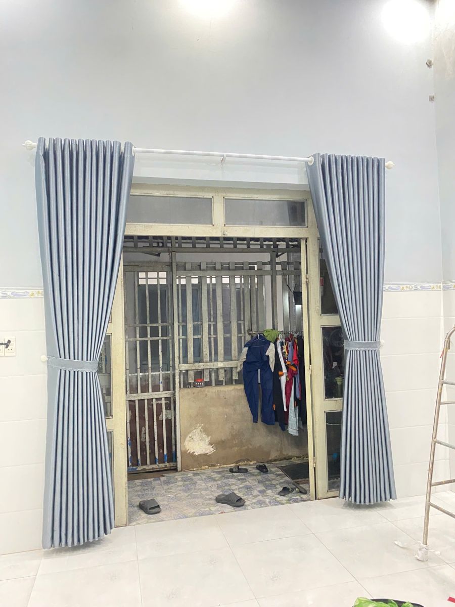 Màn Vải Màu Xám Ghi