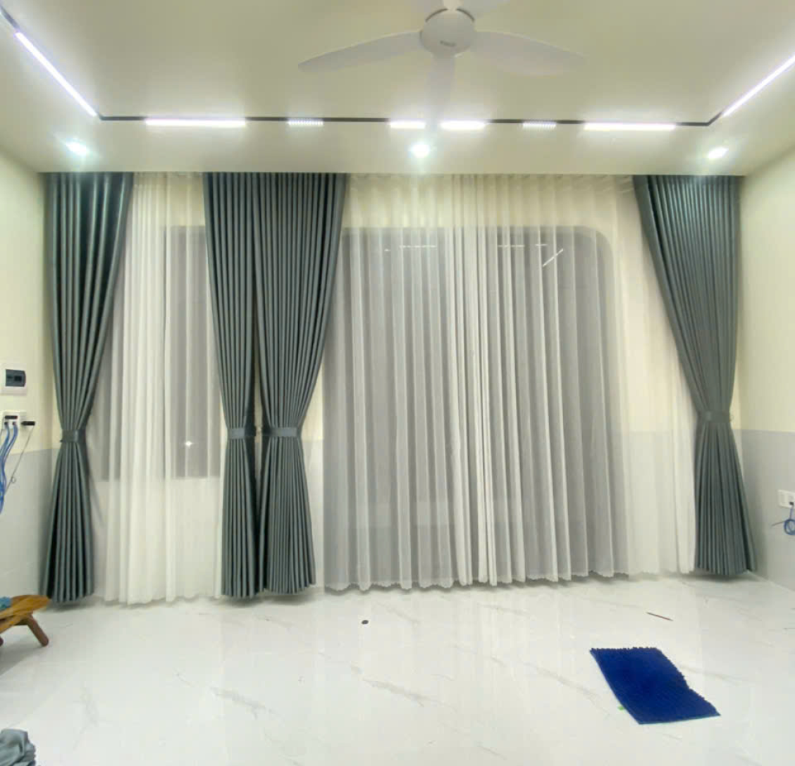 màn vải đẹp chống nắng 2 lớp gần đây